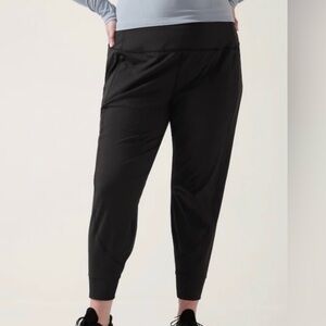 Athleta Rainier Black Jogger Pants Athletic Comfy Women’s sz XL